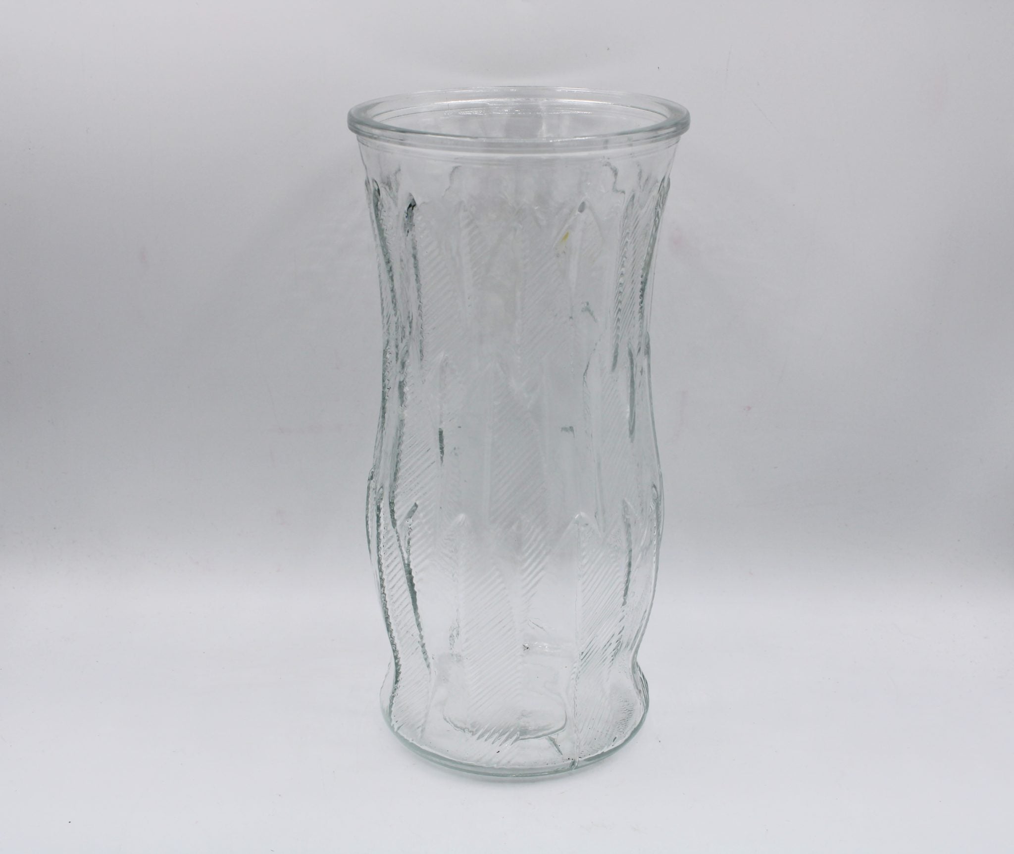 Glass Etched Vase | 9 1/2" Tall
