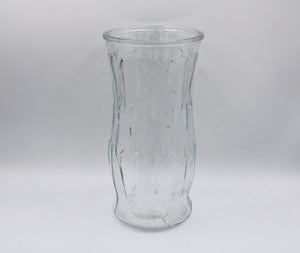 Glass Etched Vase | 9 1/2" Tall