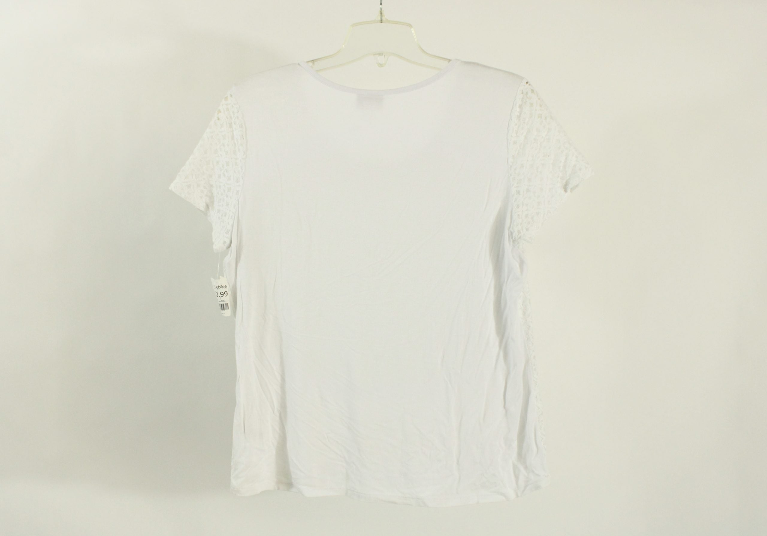 Jaclyn Smith White Lace Shirt | Size L