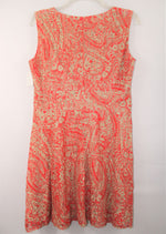 Tiana B. Coral & Beige Lace Dress | Size 10 Petite