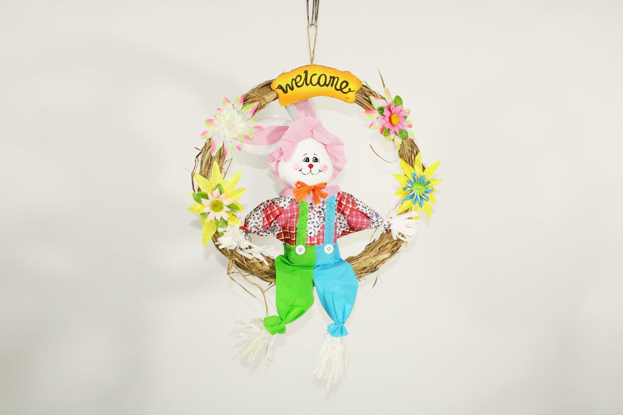 "Welcome" Easter Wreath