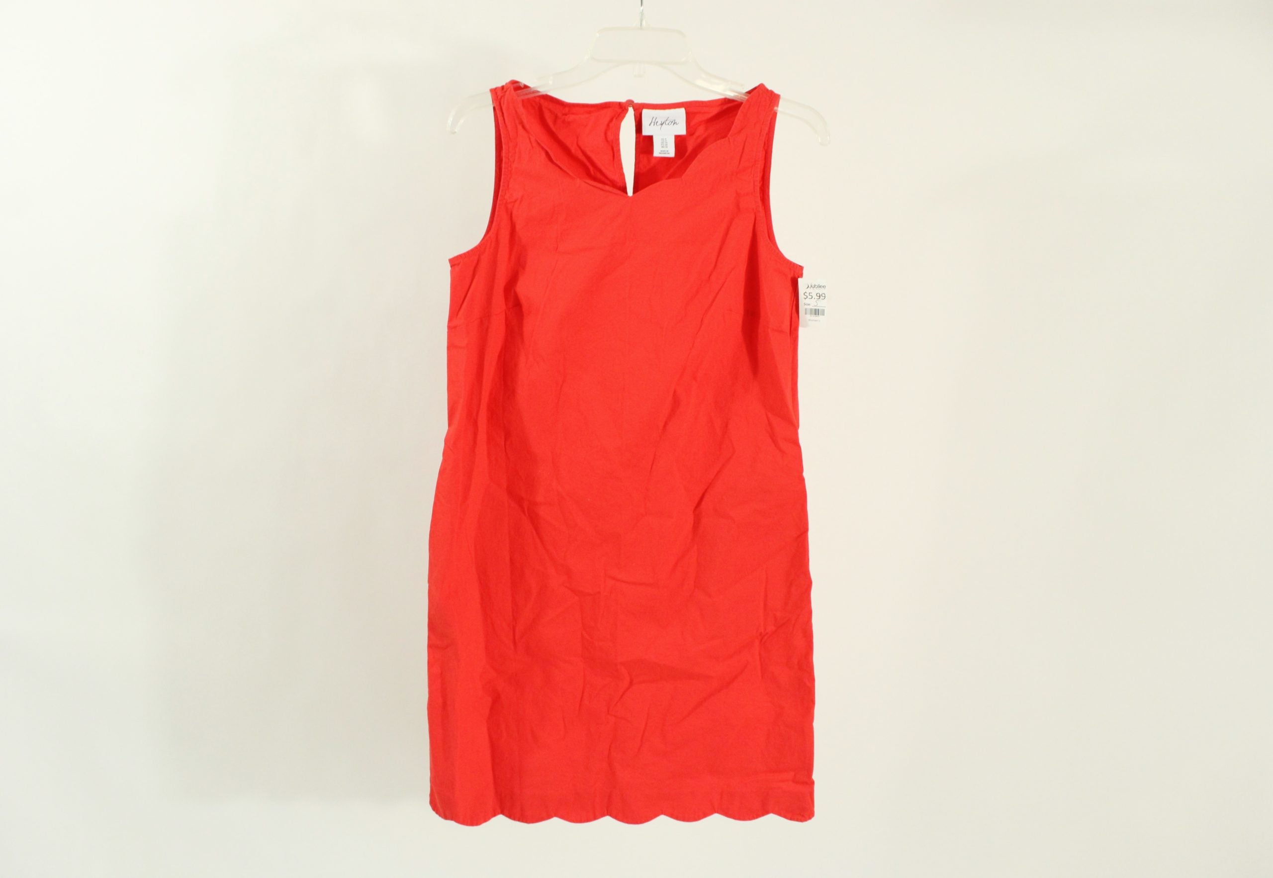 Heyton Pink Scalloped Dress | Size 6