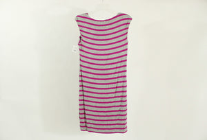 Calvin Klein Pink & Grey Striped Dress | Size 10