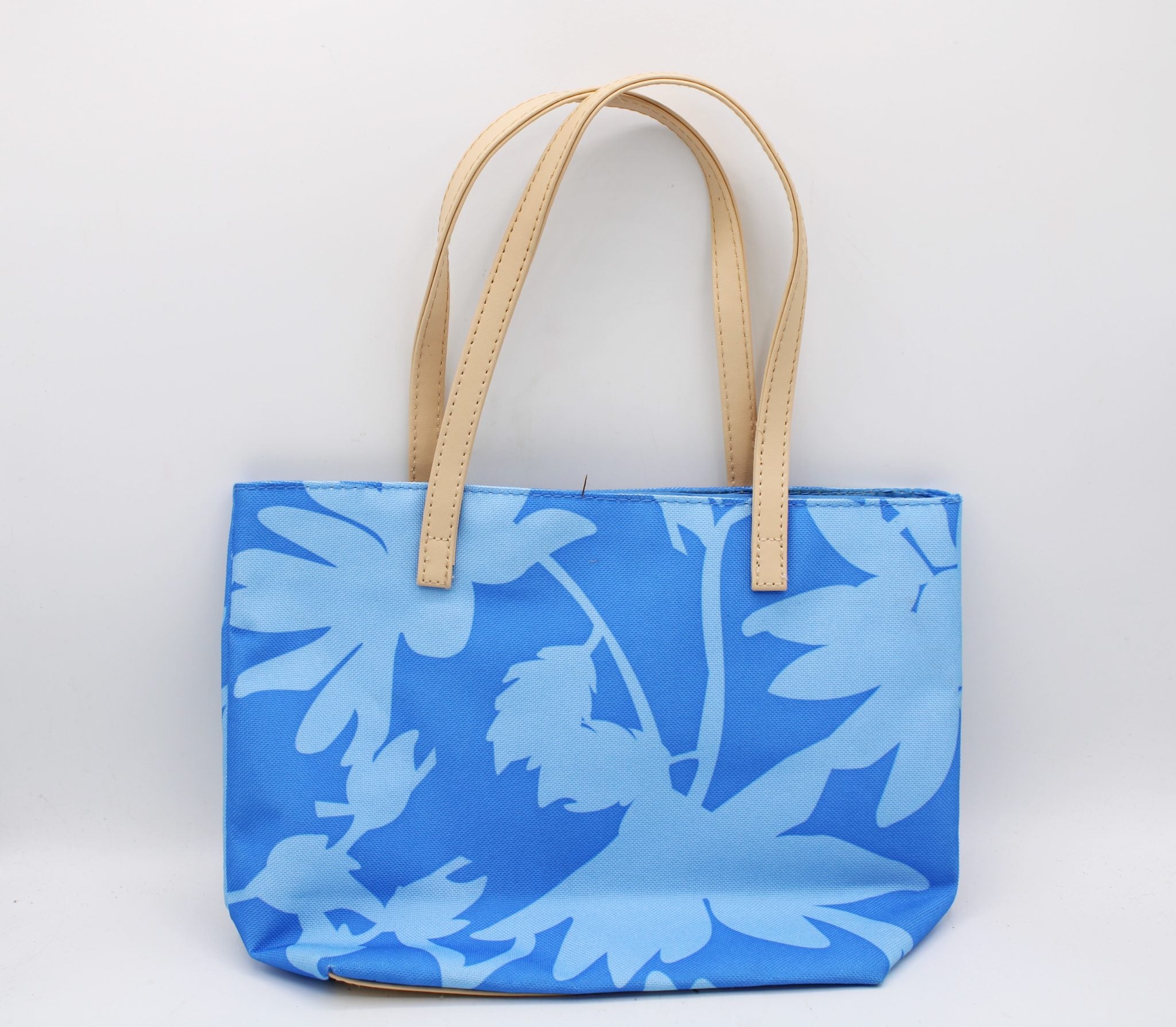 Estee Lauder Small Blue Print Canvas Bag