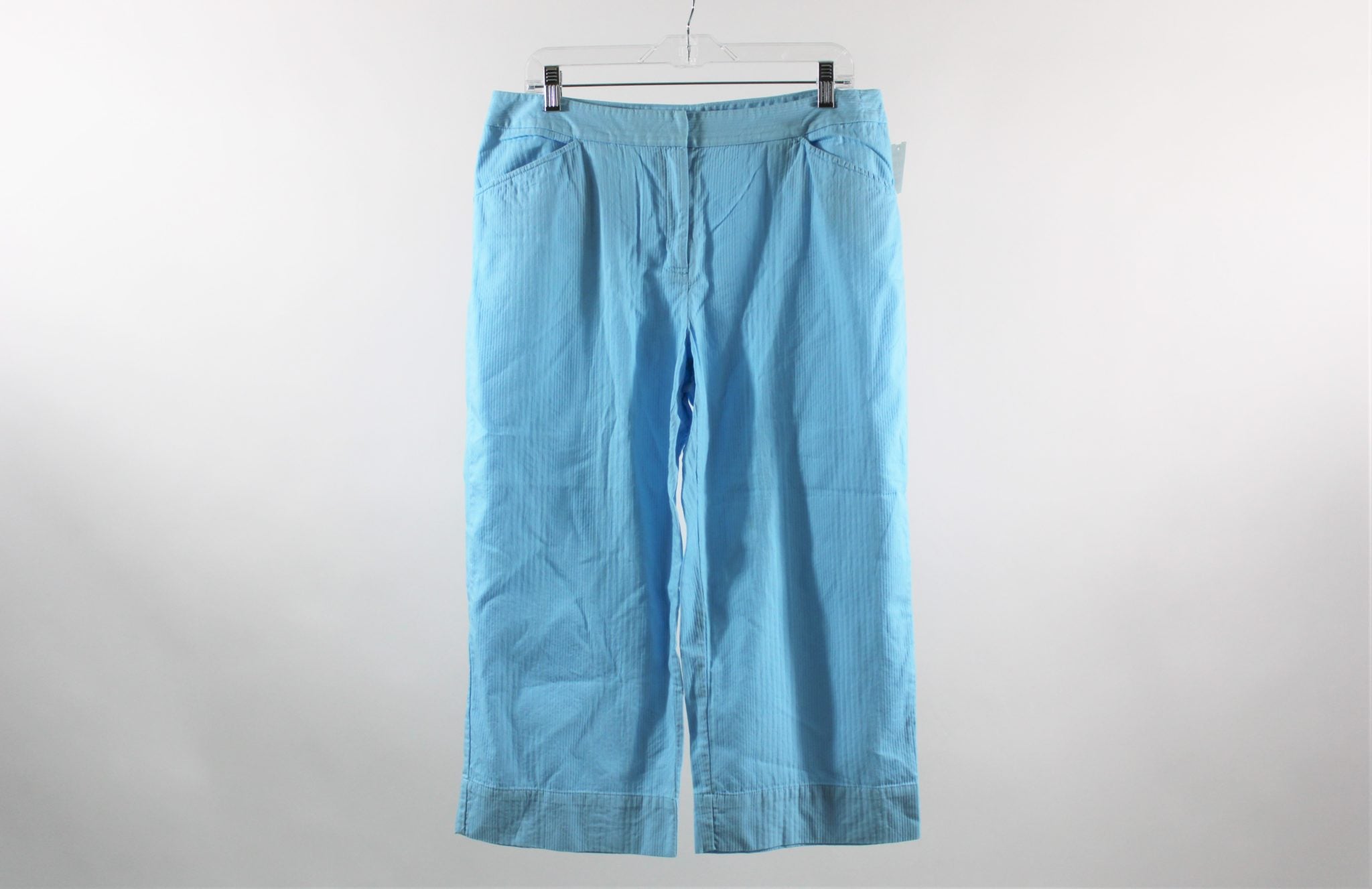 IZOD Blue Cotton Capri Pants