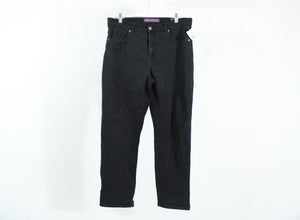 Gloria Vanderbilt Amanda Style Black Jeans | Size 12