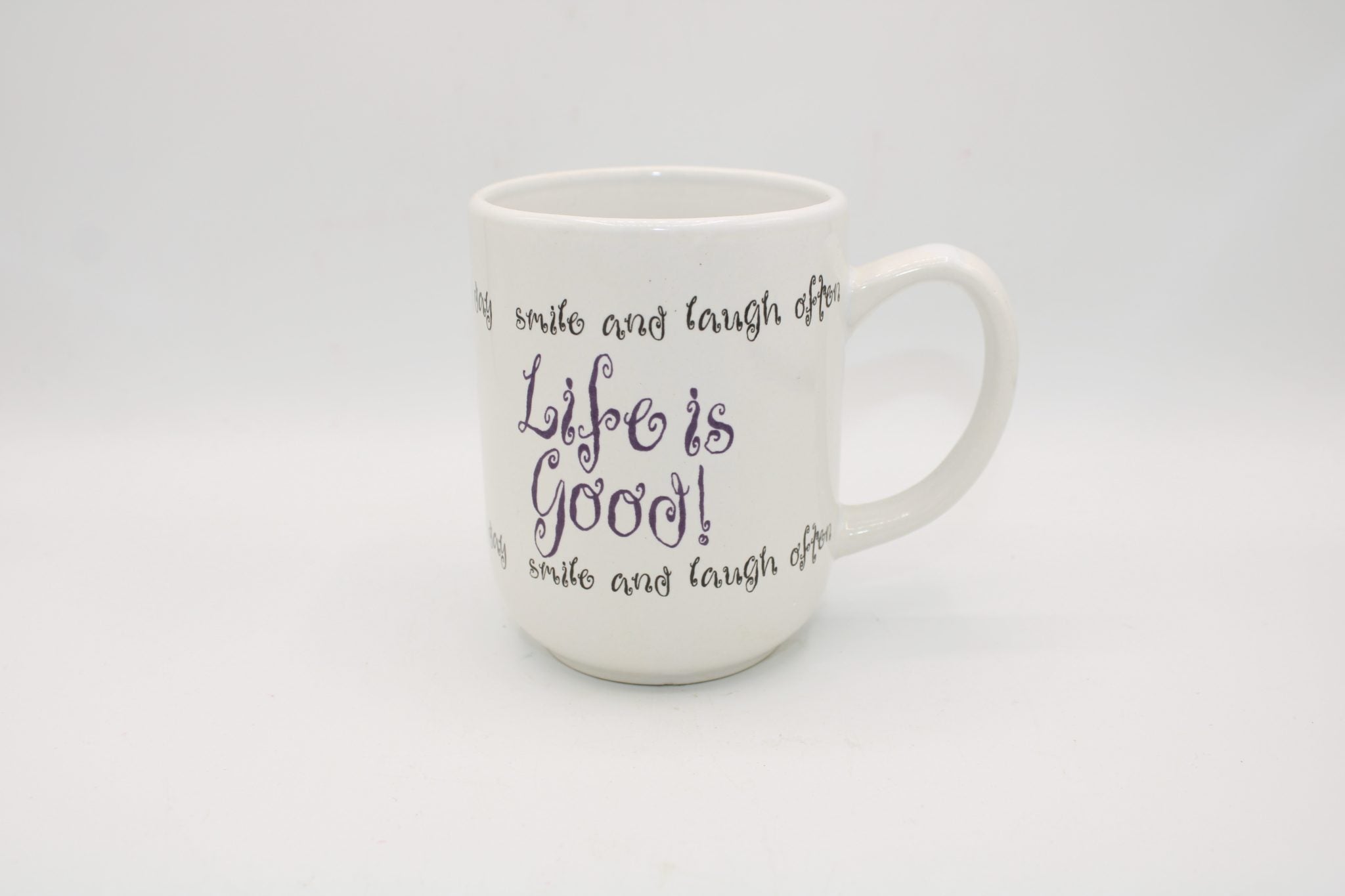 White Mug with Cute Sayings