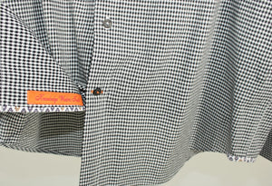 Robert Graham Modern American Tailored Fit Houndstooth Designer Shirt | XL