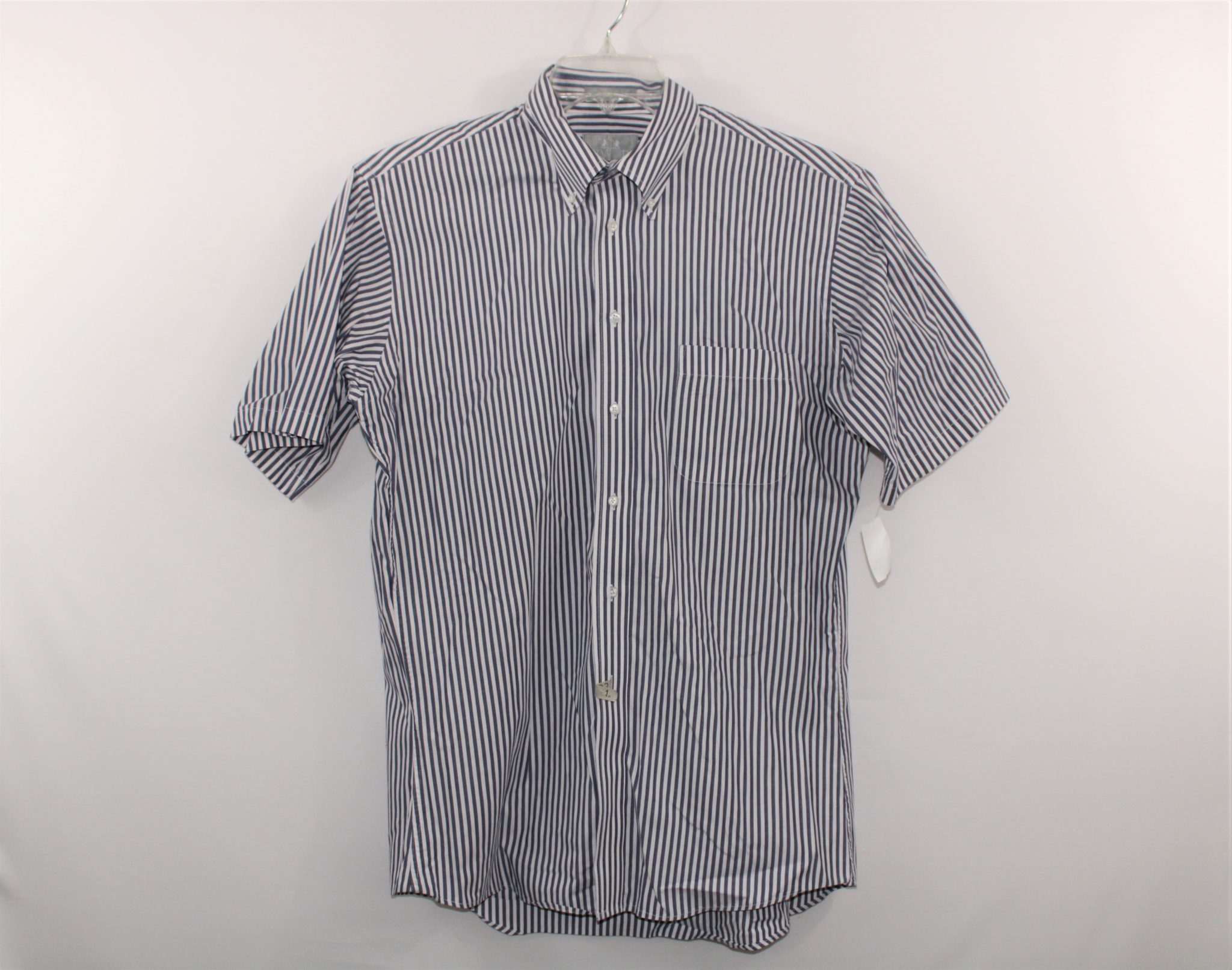 Stafford Blue Striped Shirt | L