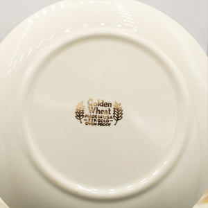 Homer Laughlin Golden Wheat 22KT Gold Tea Cups Saucers & Desserts Plates