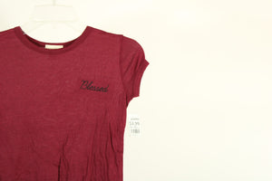 Wet Seal "Blessed" Embroidered Shirt | Size XS