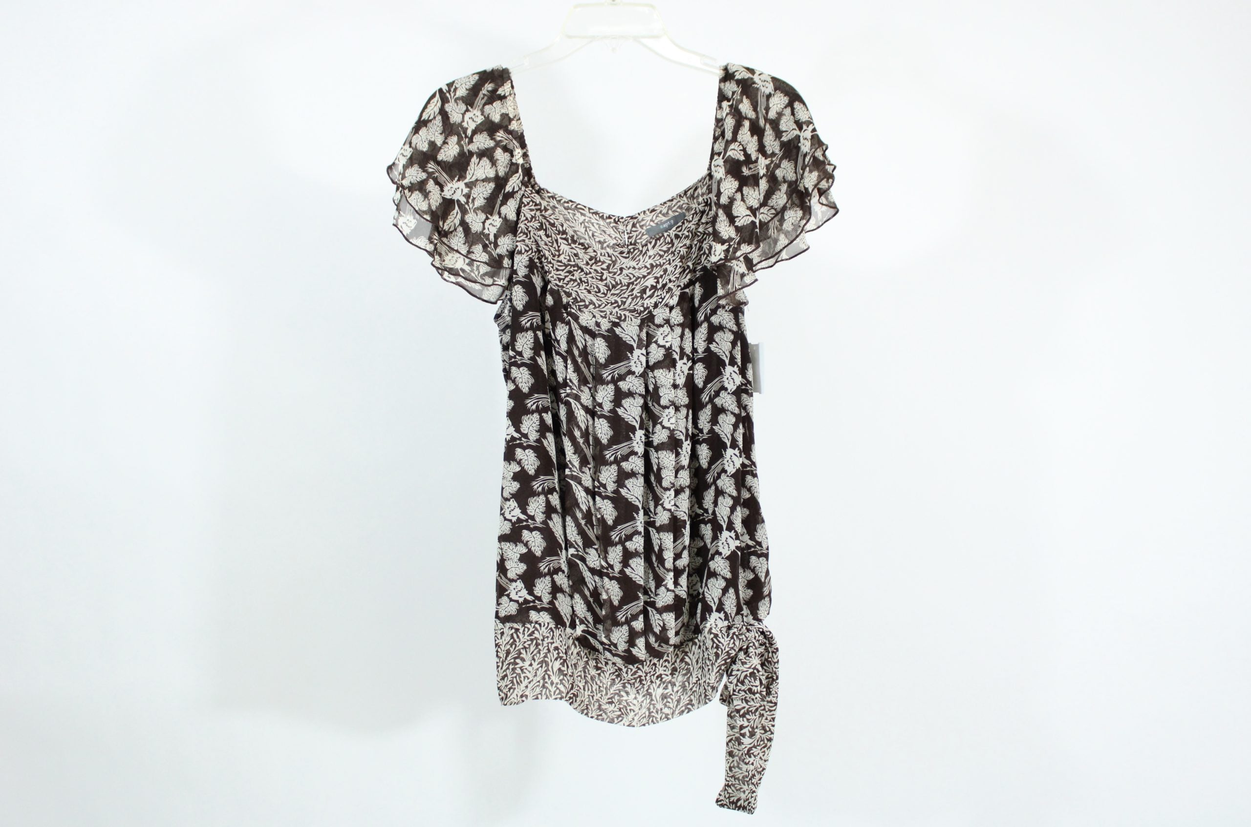 Apt. 9 Brown Patterned Top | Size M