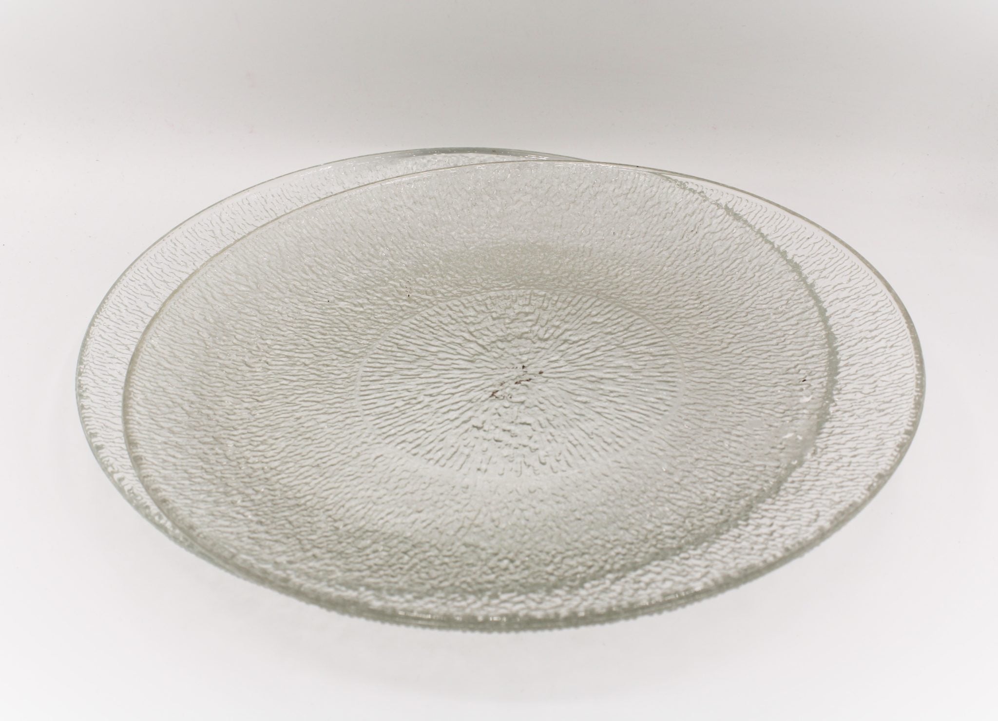 Two Textured Glass Plates
