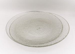Two Textured Glass Plates