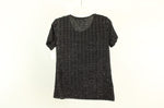 Notations Black Silver Flecked Shirt | Size S