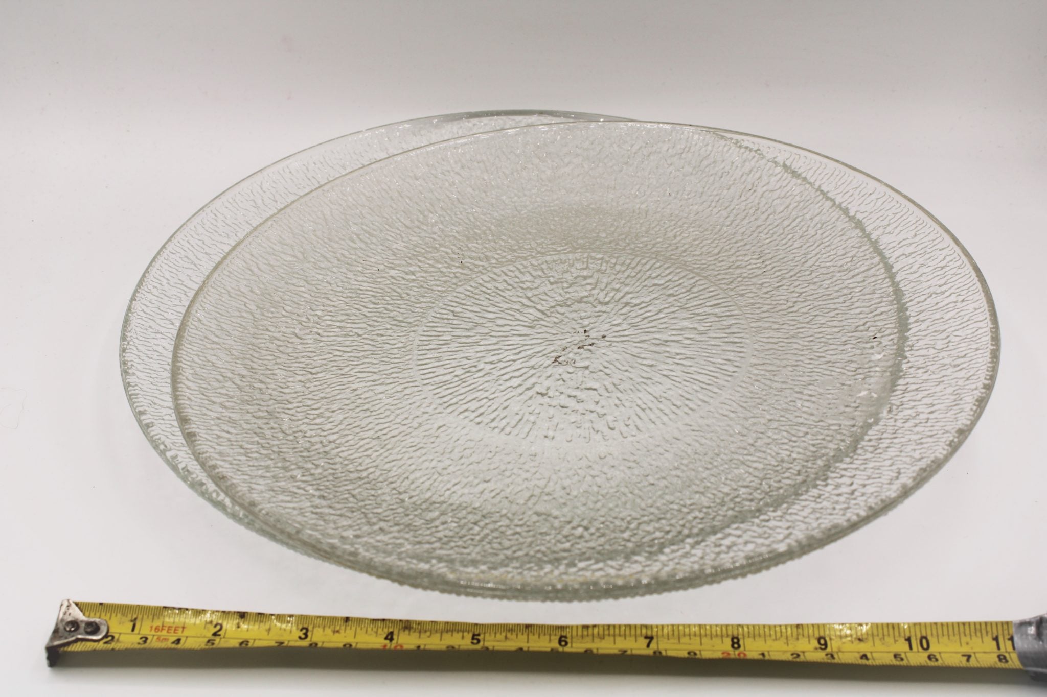 Two Textured Glass Plates