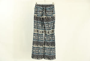 Vanilla Star Blue Patterned Summer Pants | Size XS