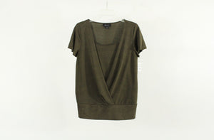 AB Studio Olive Green Top | Size S
