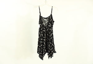 Adam Levine Feather Pattern Black Dress | Size XS