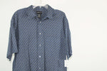 Claiborne Blue Patterned Button Down Shirt | L