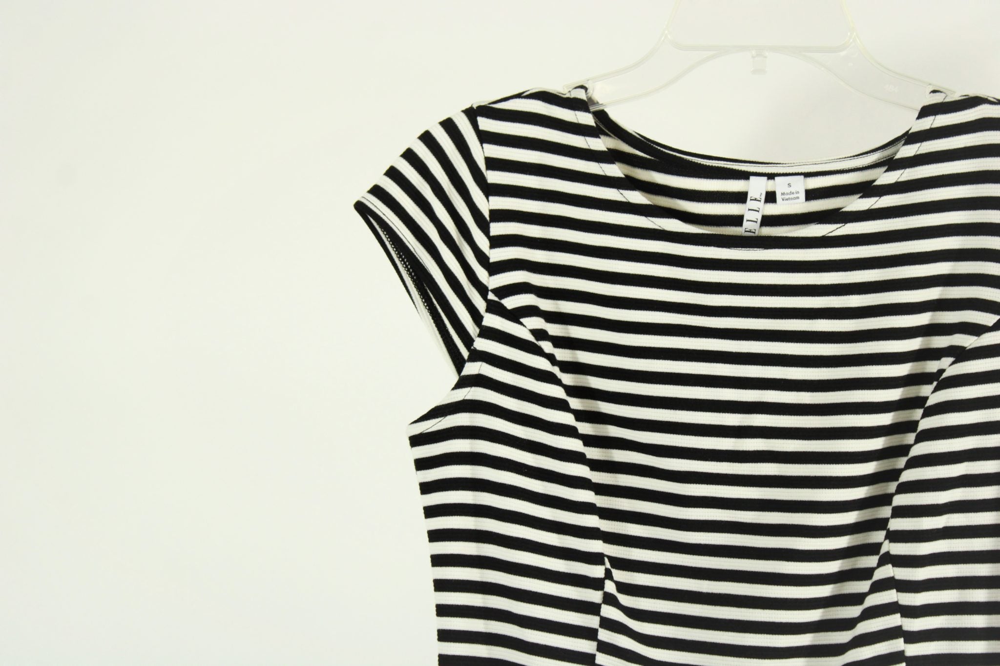 Elle Black & White Striped Top | Size S