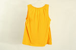 Basic Editions Yellow Beaded Top | Size L