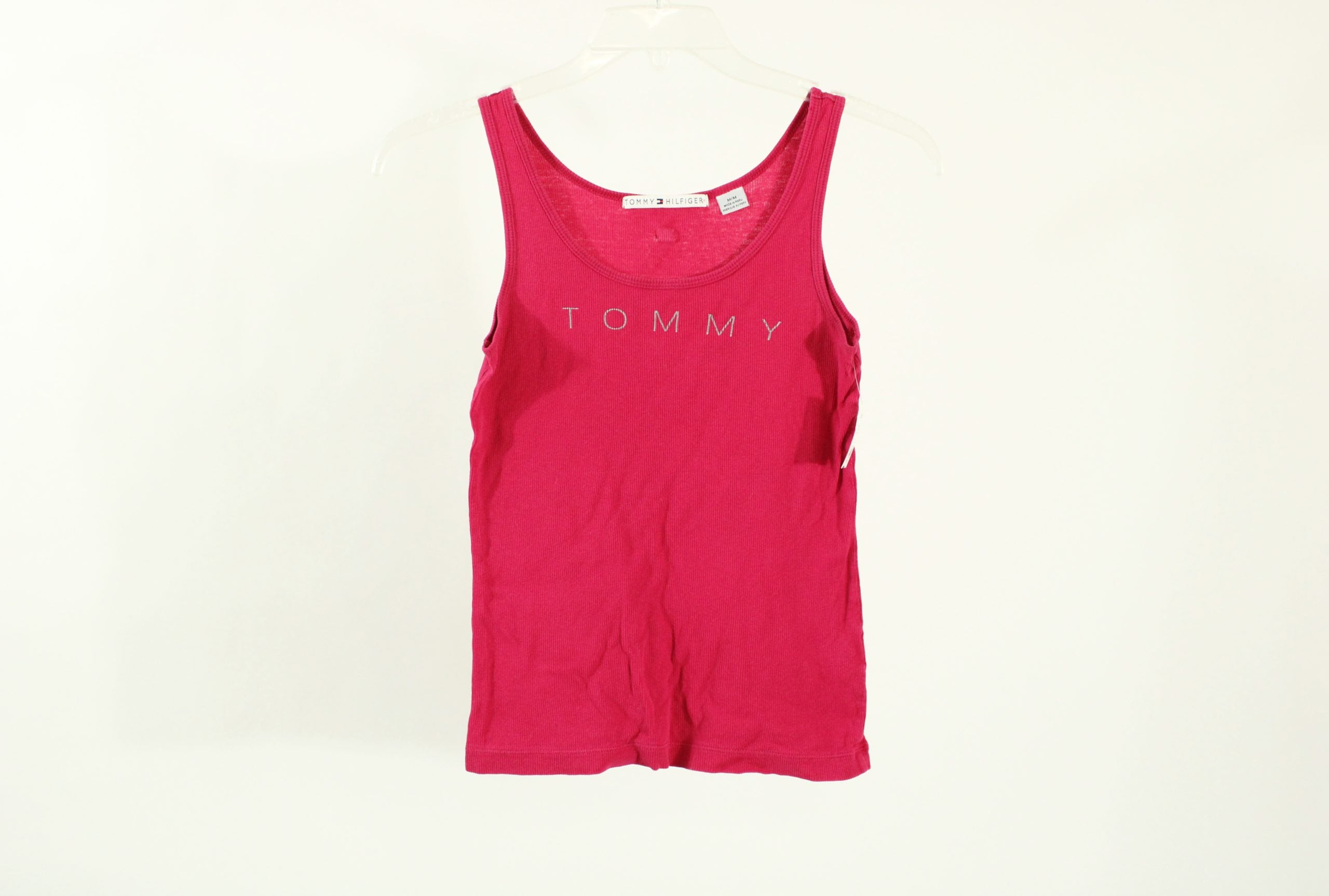 Tommy Hilfiger Ribbed Pink Tank | Size M