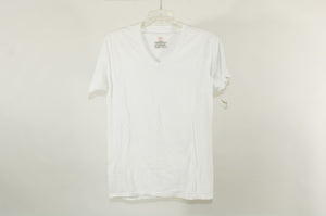 Hanes White V-Neck Shirt | S