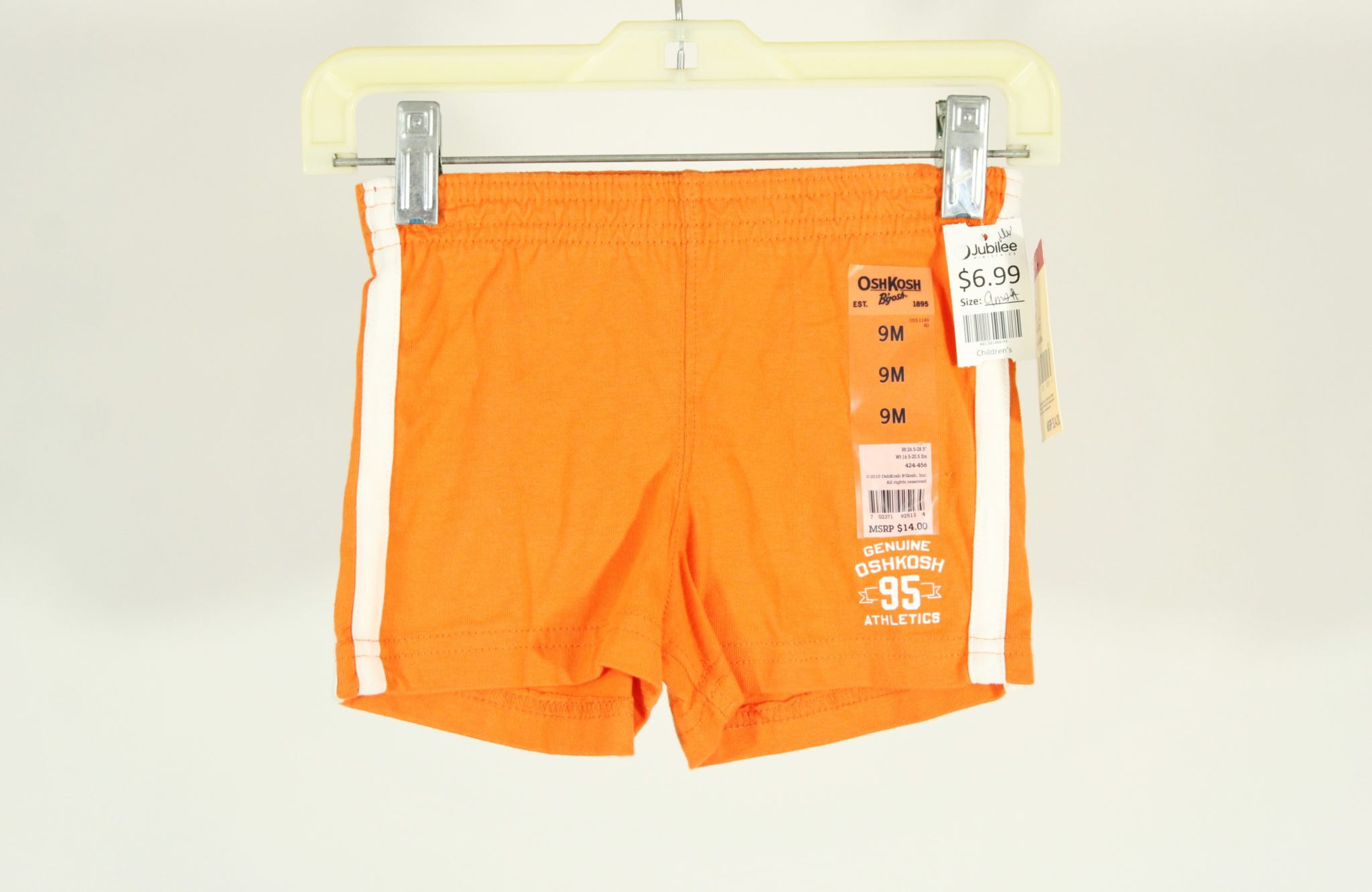 NEW Osh Kosh Orange Stretch Shorts | Size 9M