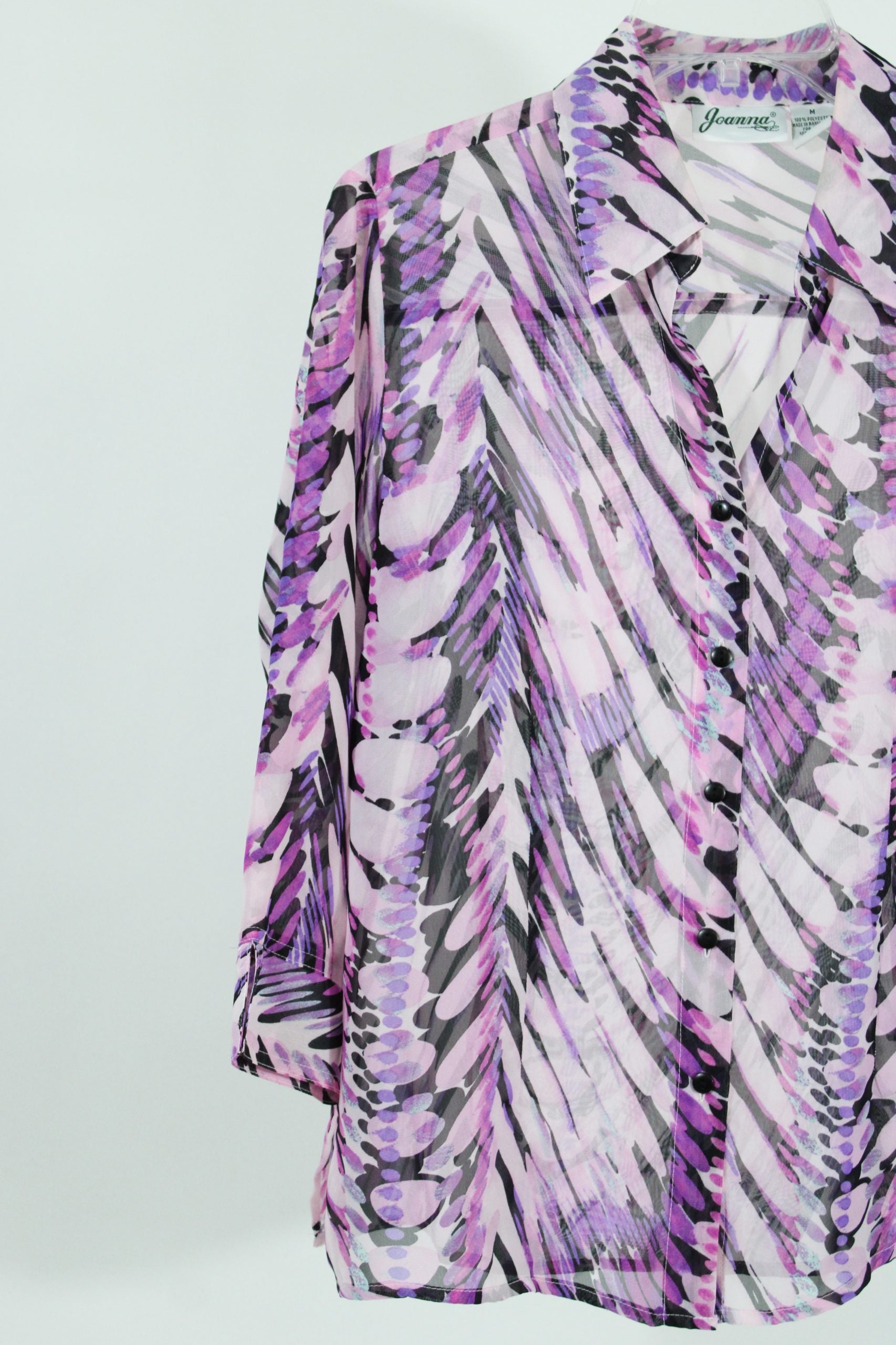 Joanna Pink & Purple Patterned Top | Size M