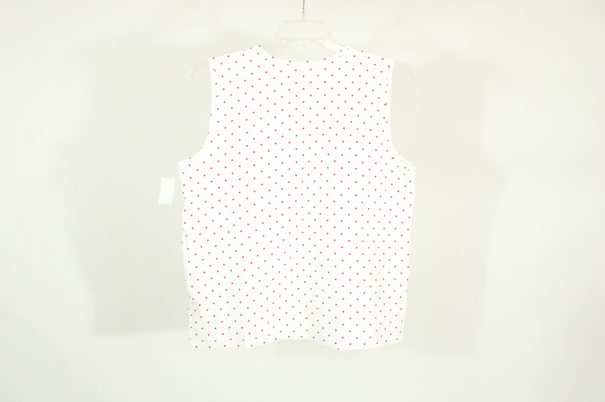 White Stag White Polka Dot Shirt | Size XXL