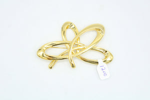 Gold Abstract Design Pin