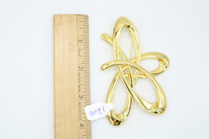 Gold Abstract Design Pin