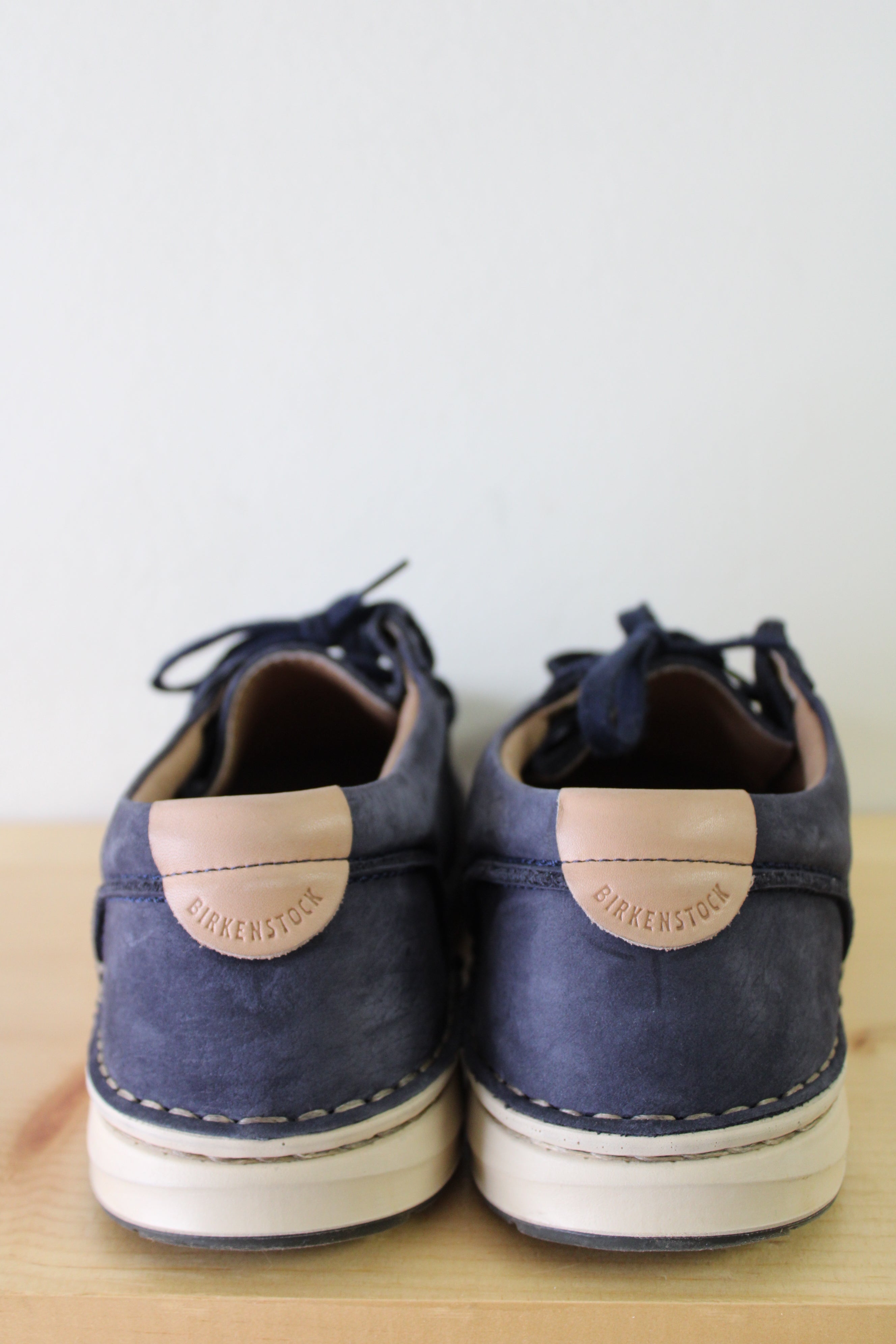 Birkenstock PASADENA Blue Suede Lace Up Shoes | Ladies 10 Mens 8
