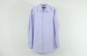Paul Fredrick Purple Plaid Shirt | 17-35