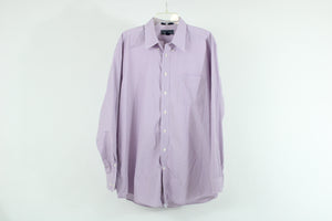 Paul Fredrick Purple Patterned Button Down Shirt | 17-35