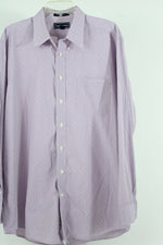 Paul Fredrick Purple Patterned Button Down Shirt | 17-35