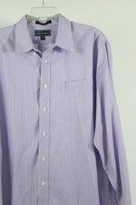 Paul Fredrick Purple Plaid Shirt | 17-35