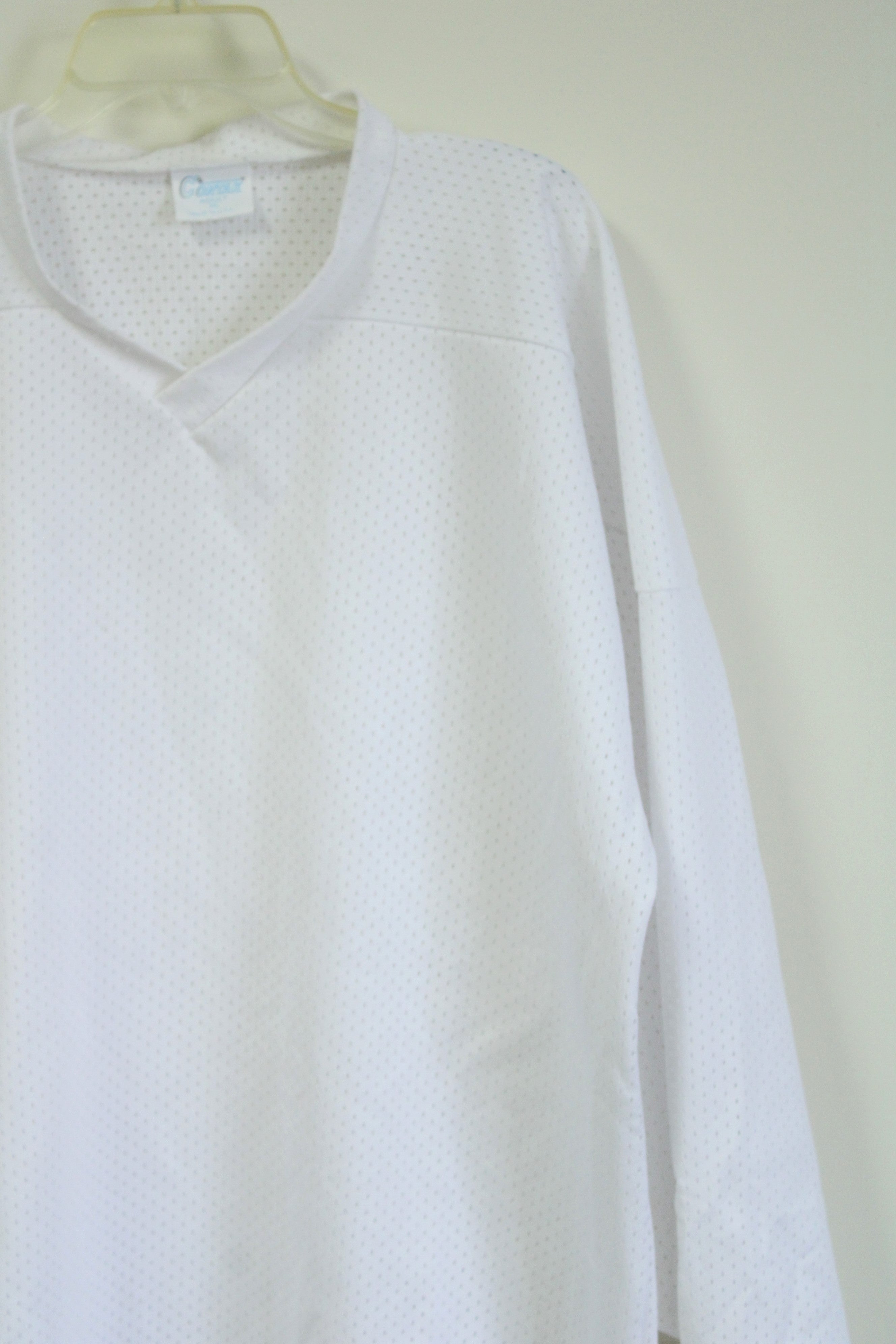 Contak Adult White Hockey Shirt | XL