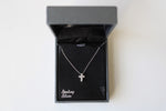 DiamondLuxe 925 Sterling Silver Cross Necklace