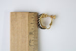Napier Half Hoop Black Clip On Earrings