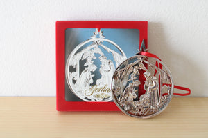 Gorham Nativity Silverplated Ornament