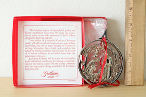 Gorham Nativity Silverplated Ornament