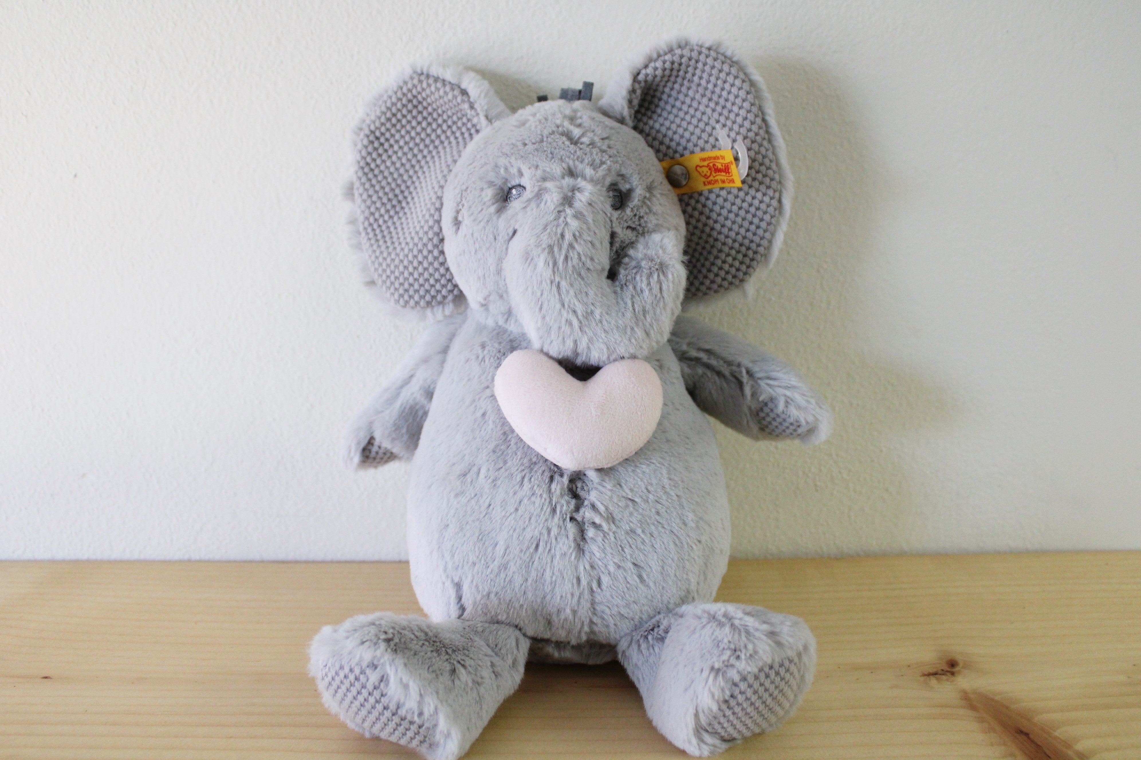 NEW Steiff Soft Cuddly Friends Ellie Elephant German Made Plush Toy