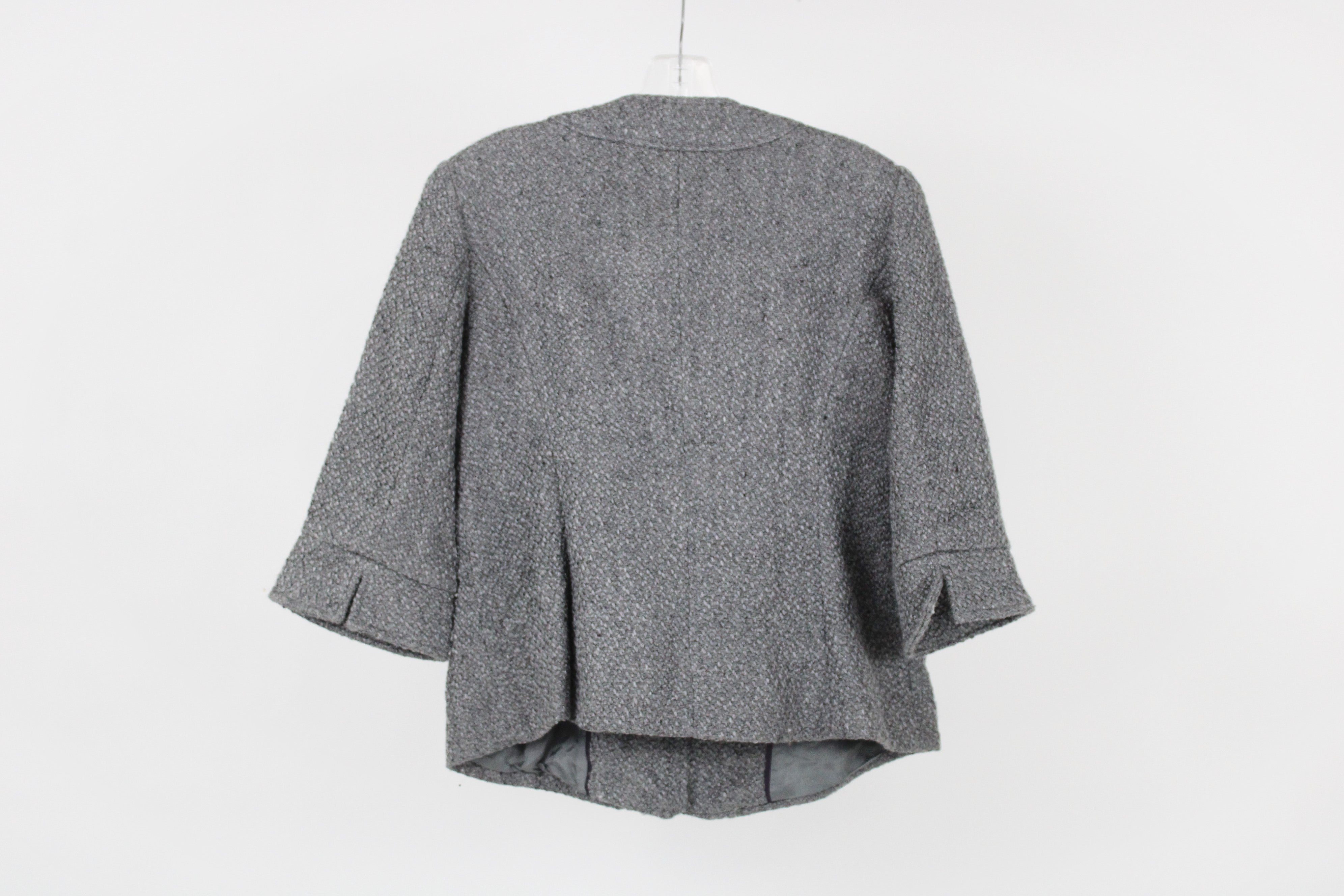 Coldwater Creek Gray Knit Jacket | 12 Petite
