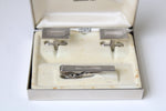 The Hub Clothiers Swank Silver Cuff Links & Tie Clip