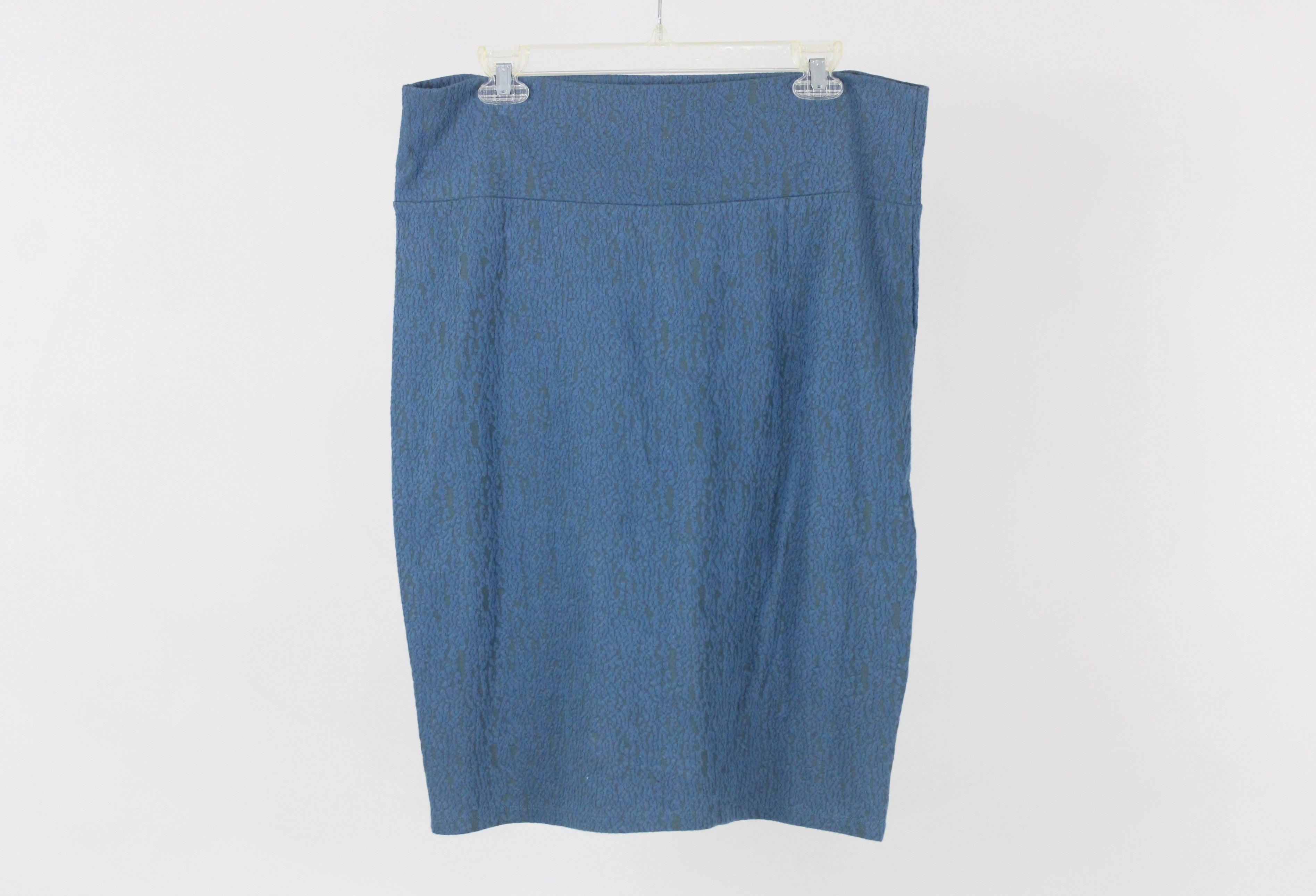 LuLaRoe Blue Stretch Pencil Skirt | XL