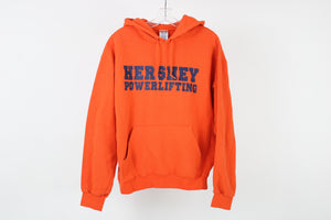 Jerzees Hershey Powerlifting Orange Hoodie | M