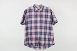 Sonoma Blue & Pink Plaid Button Down Shirt | XXL