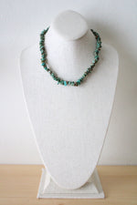 Green Blue Puka Shell Necklace